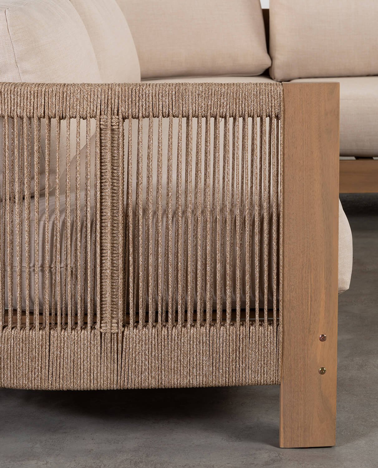 Gartenset aus Akazienholz mit Mora-Kissen, Galeriebild 6