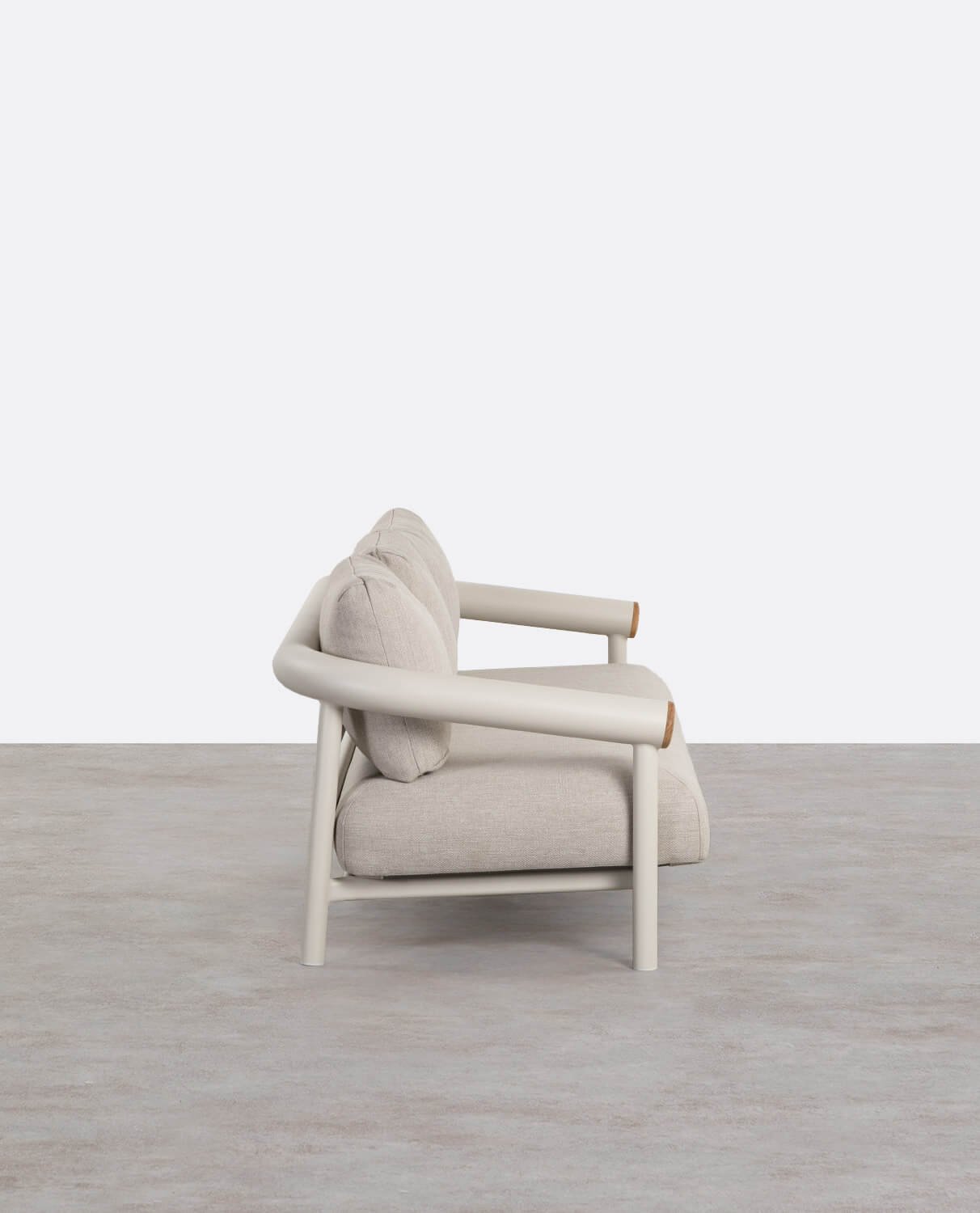 3-Sitzer-Gartensofa aus Aluminium mit Cheryl-Kissen, Galeriebild 2