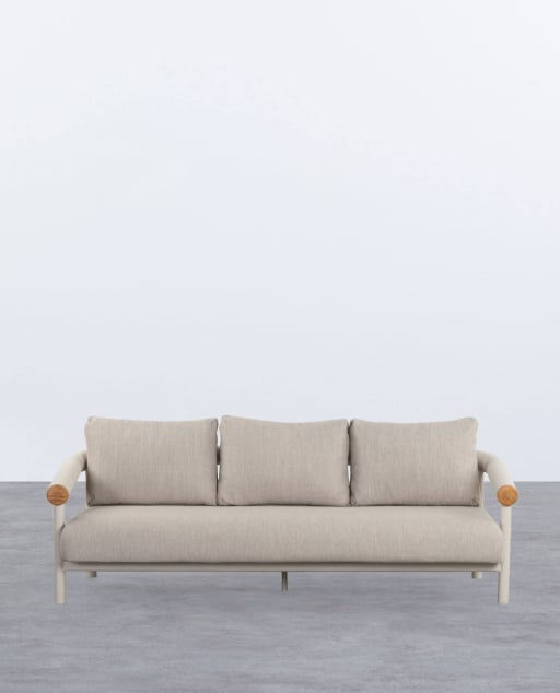 3-Sitzer-Gartensofa aus Aluminium mit Cheryl-Kissen