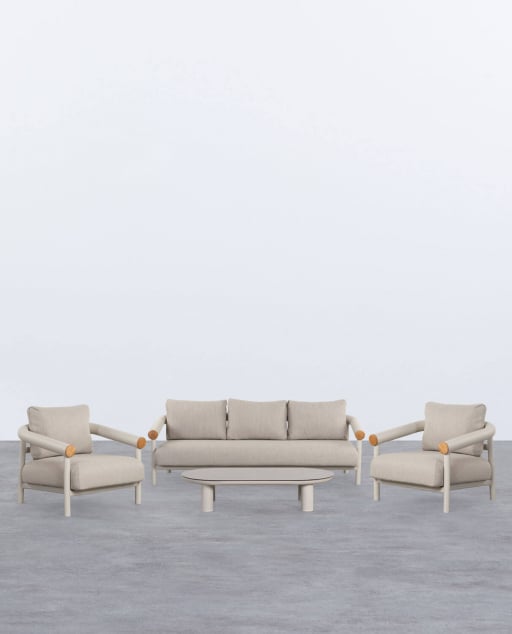 Cheryl Aluminium-Gartenset mit Kissen