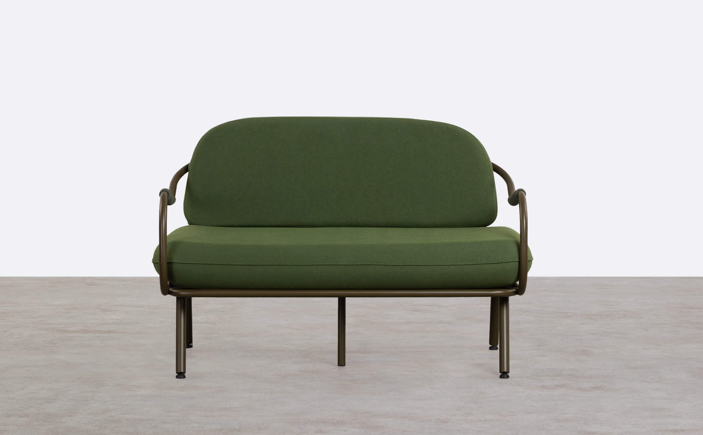 2-Sitzer-Gartensofa aus Metall und Stoff Xoan, Galeriebild 1
