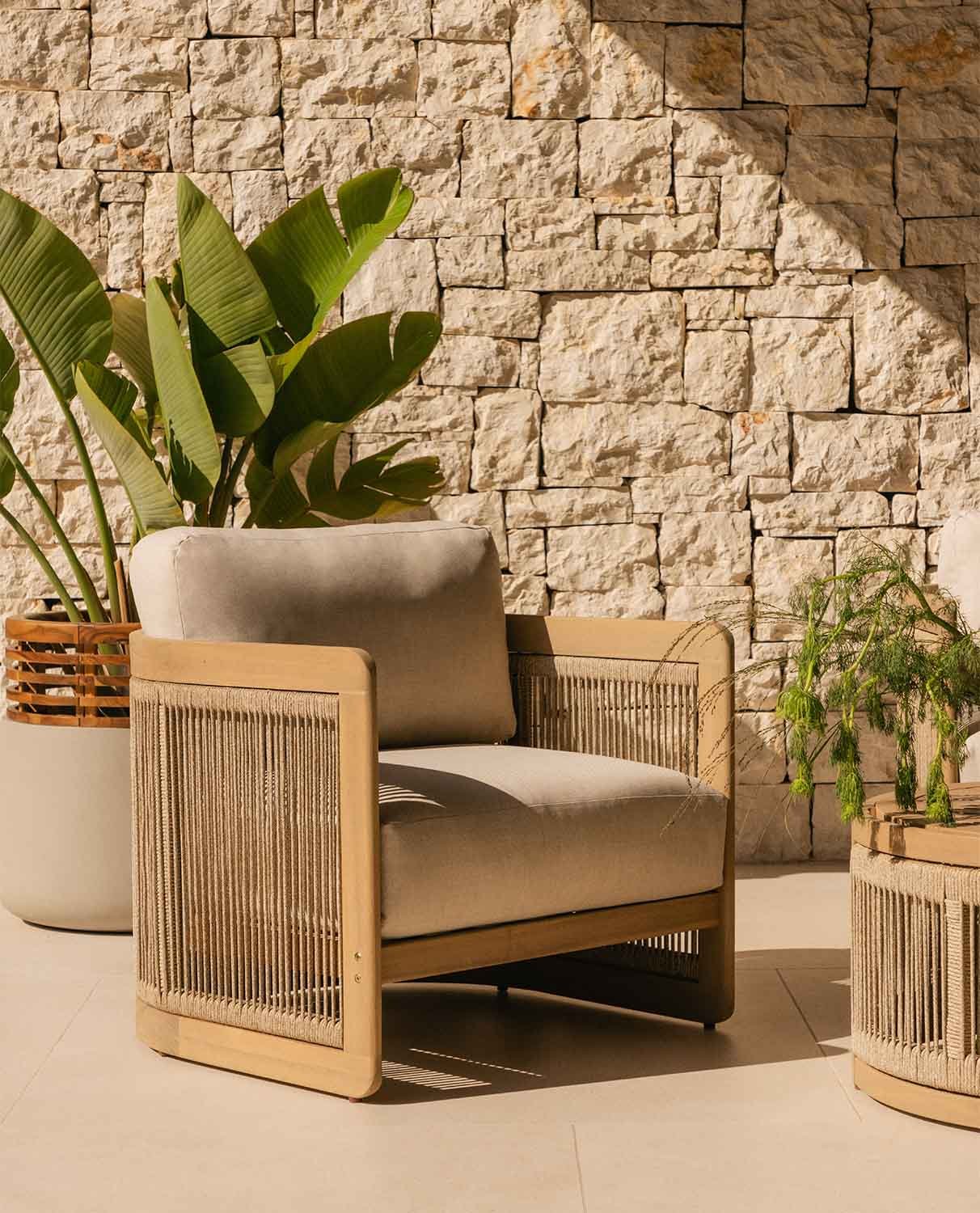 2er-Pack Gartenstühle aus Akazienholz mit Mares-Kissen, Galeriebild 2