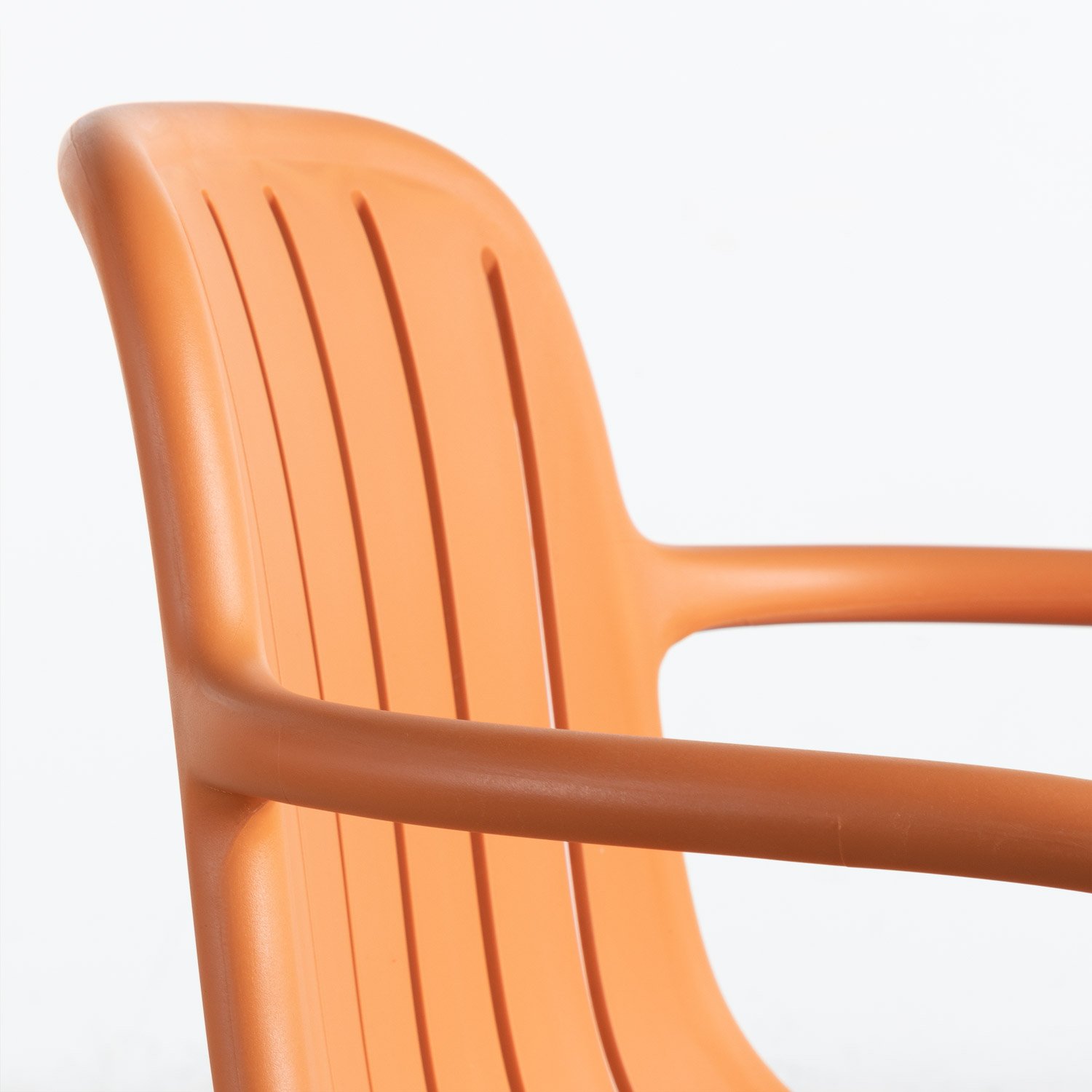 Rechteckiges Tischset aus Aluminium und 6 Outdoor-Stühle aus Polypropylen der Marke Cancun, Galeriebild 2