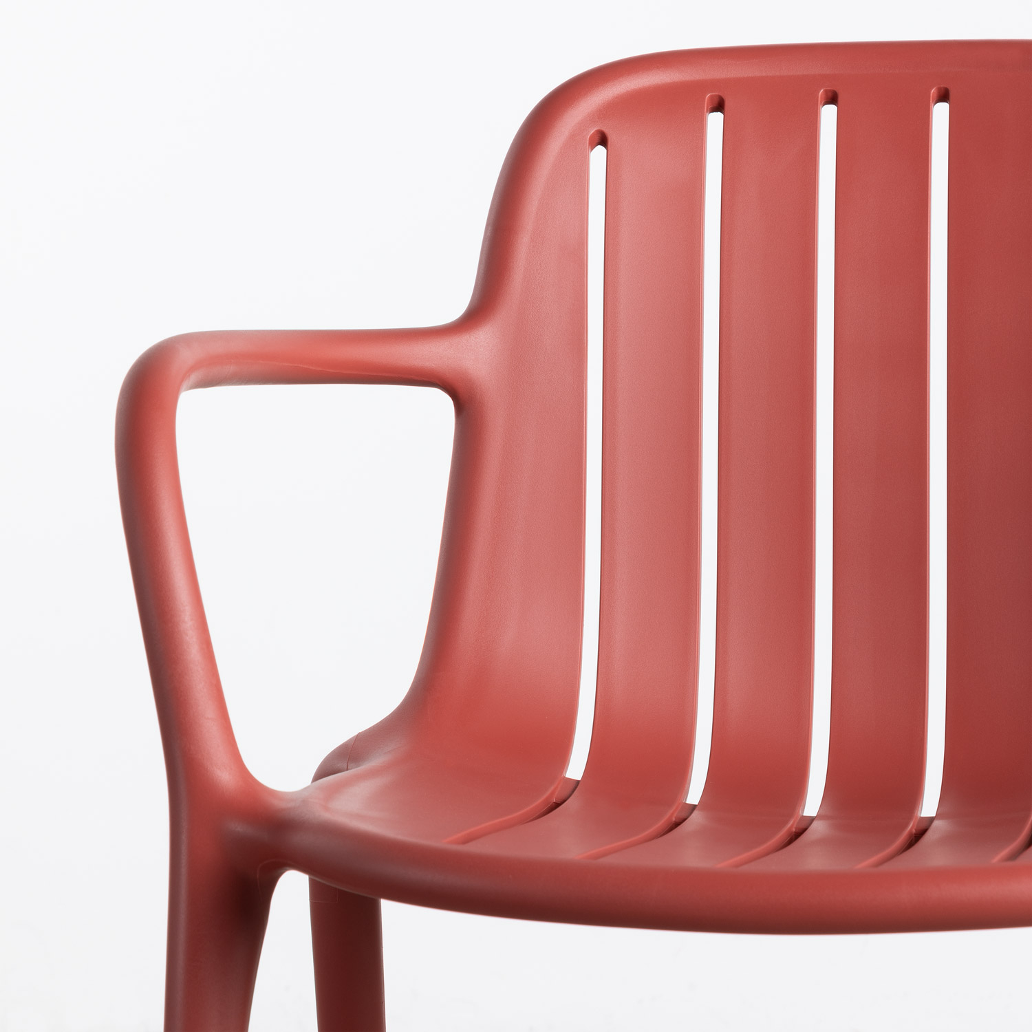 Rechteckiges Tischset aus Aluminium und 6 Outdoor-Stühle aus Polypropylen der Marke Cancun, Galeriebild 2