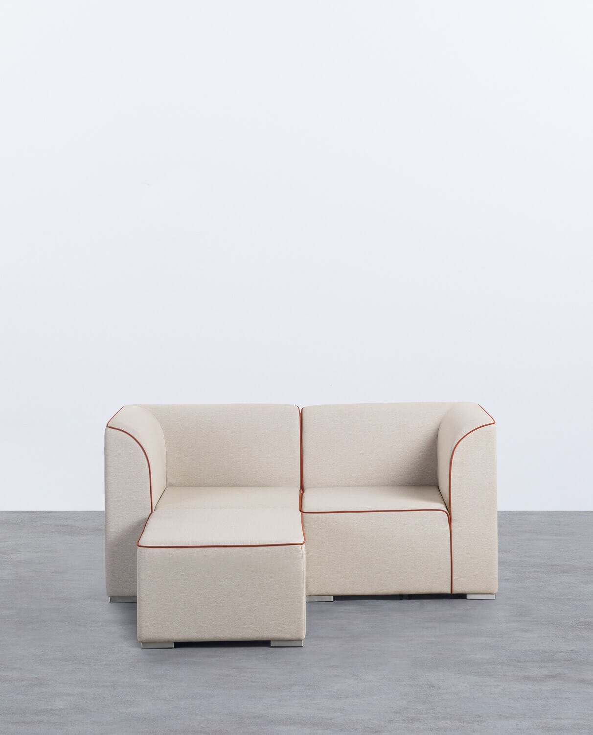 Modulares Gartensofa 2 Eckstücke mit Lagos-Stoffbezug