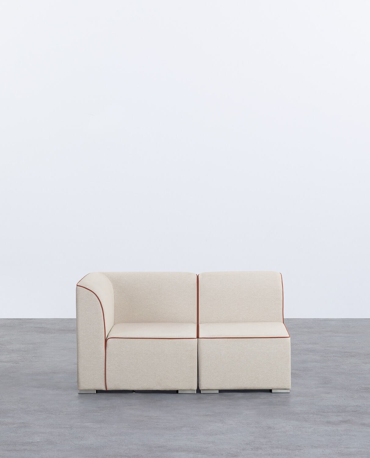 Modulares Gartensofa 2-teilig, Ecksofa und Lagos-Stoffsessel