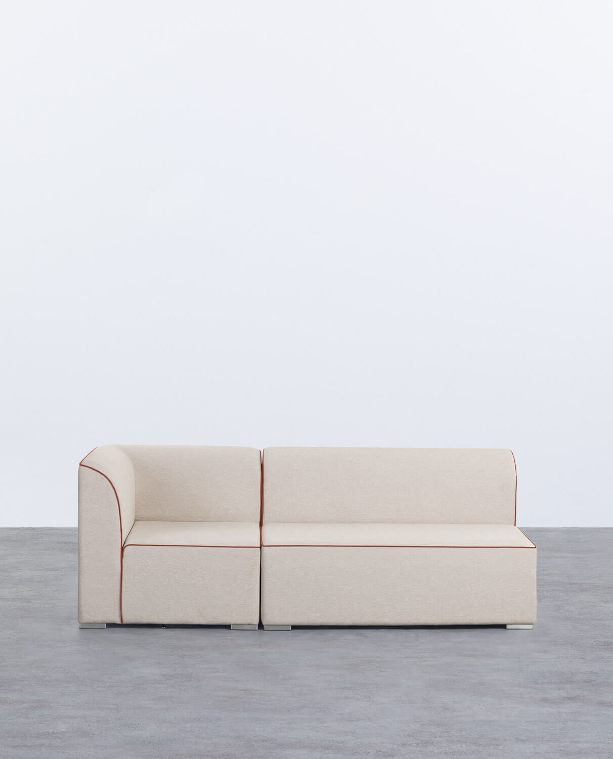 Modulares Gartensofa, 2-teilig, Ecksofa und 2-Sitzer, Lagos-Stoffsofa