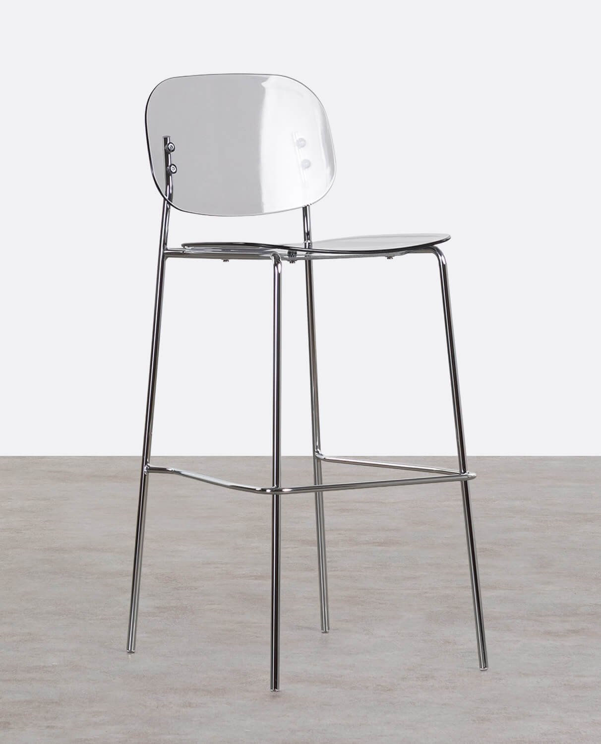 Hoher Hocker aus Polyethylen und Metall (77 cm) Pinha, Galeriebild 1