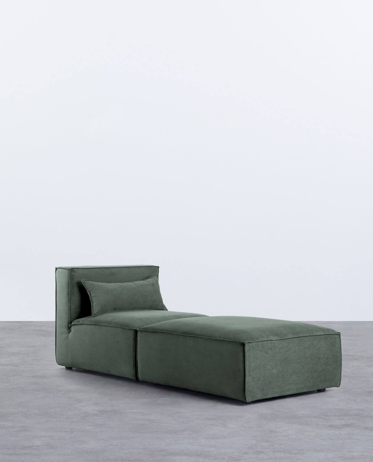 Modularer Sessel mit Pouf aus Kord Kilhe