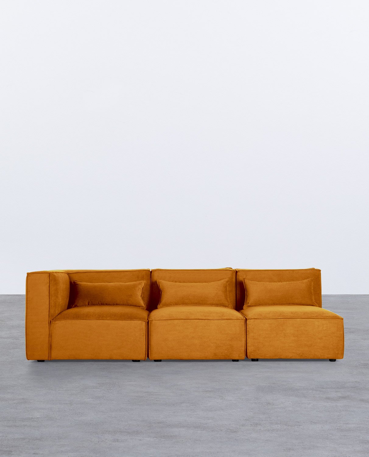  Modulares Sofa 3-Teilig mit 2 Sessel aus Kord Kilhe