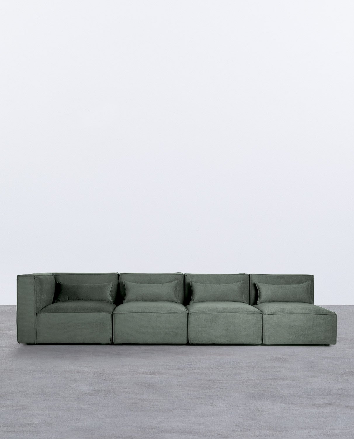 Modulares Sofa 4-Teilig mit 3 Sesseln aus Kord Kilhe
