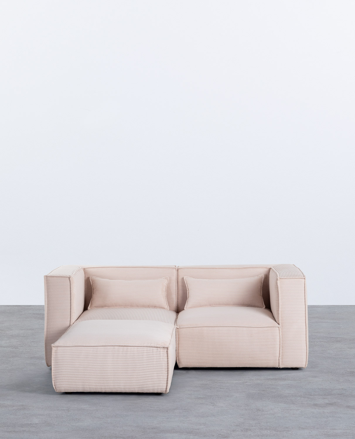 Modulares Ecksofa 2-tlg. mit Dickem Kordbezug Kilhe