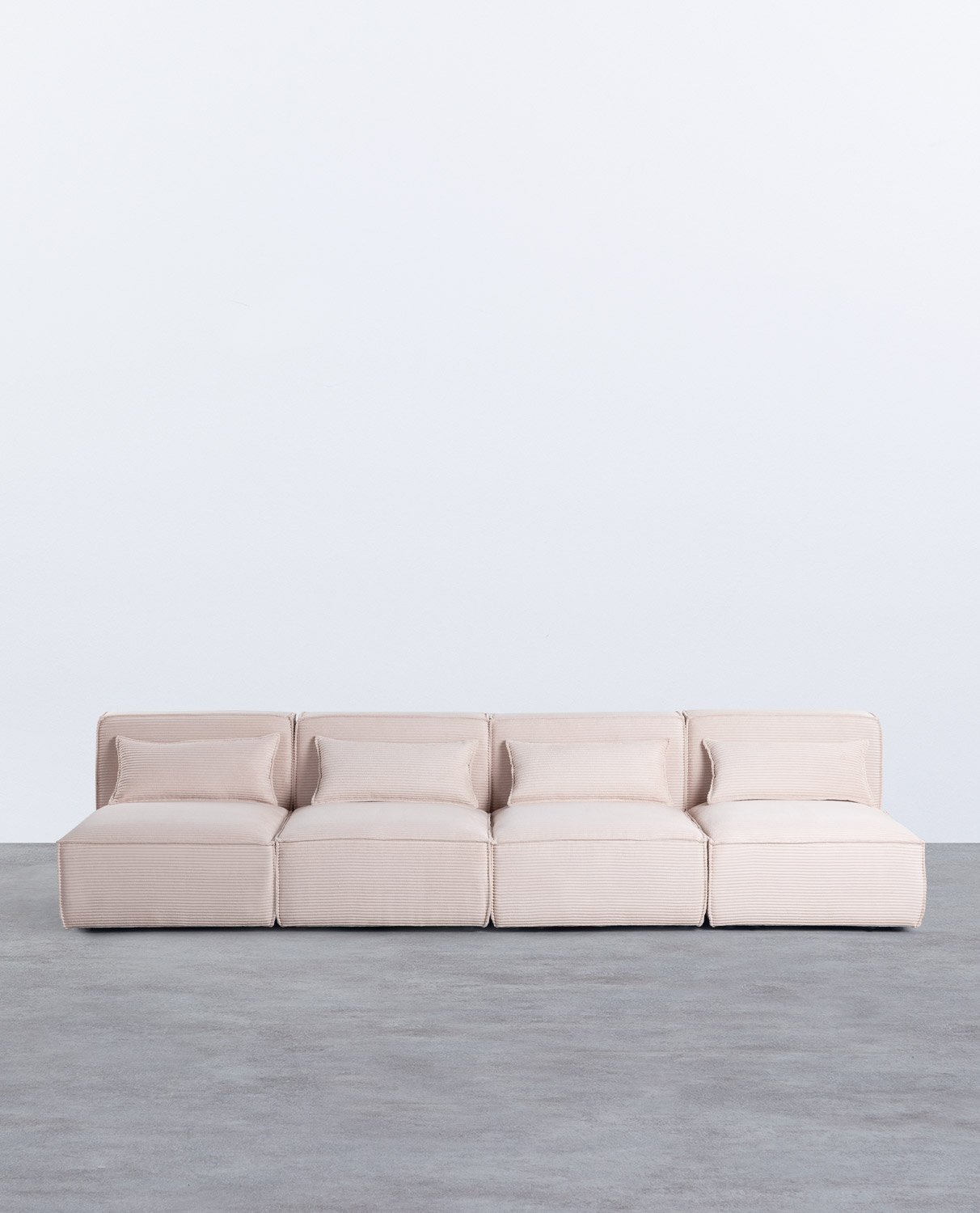 4 Stück Modulares Sofa aus Dickem Kord Kilhe