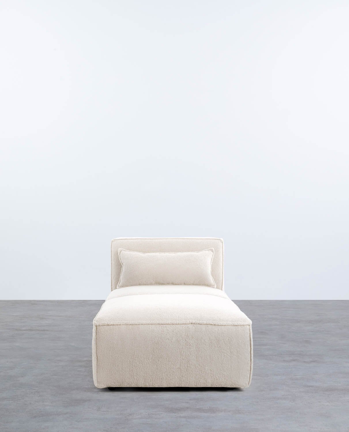 Modularer Sessel mit Pouf aus Bouclé Stoff Kilhe