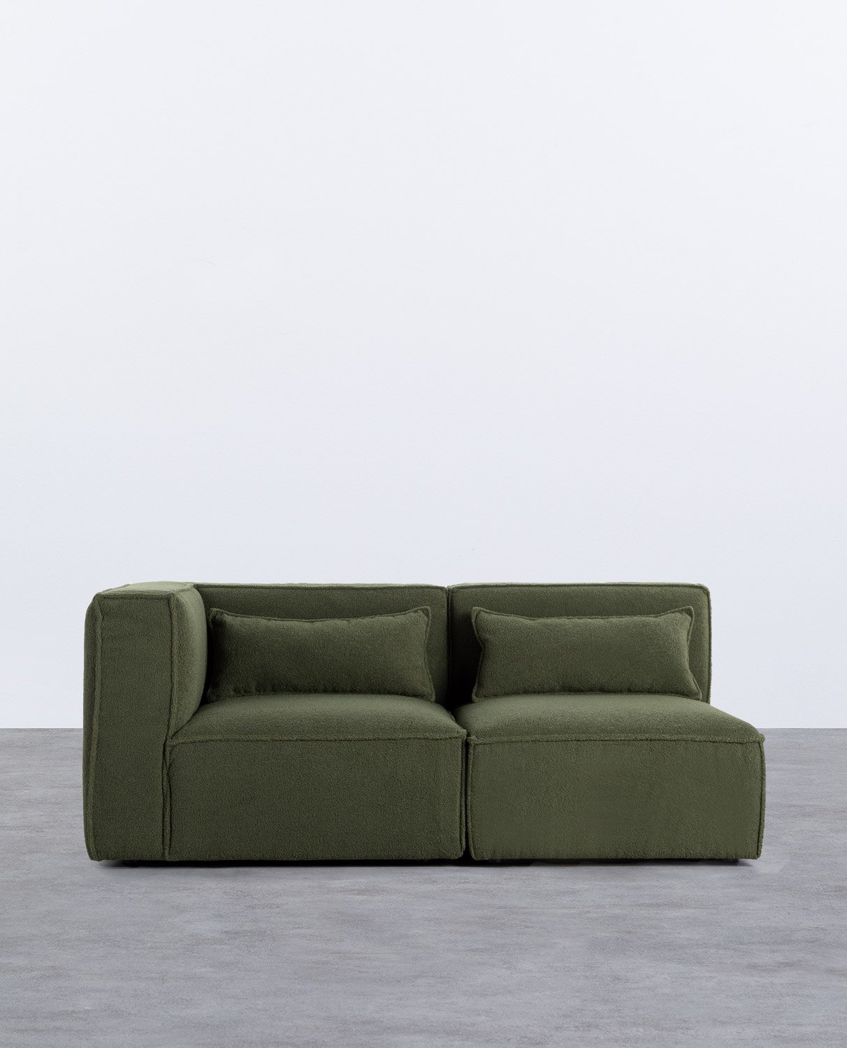 Modulares Ecksofa 2-Teilig aus Bouclé Stoff Kilhe