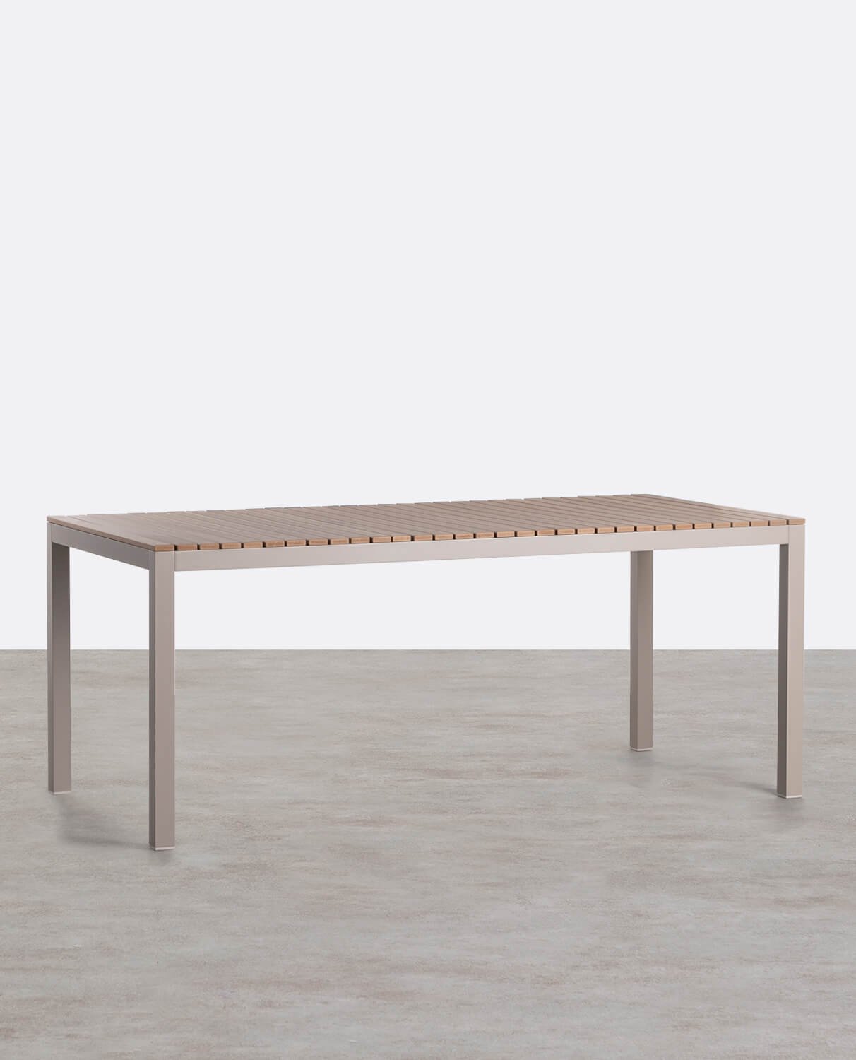 Rechteckiger Aluminium Tisch für draußen (180x90 cm) Korce, Galeriebild 1