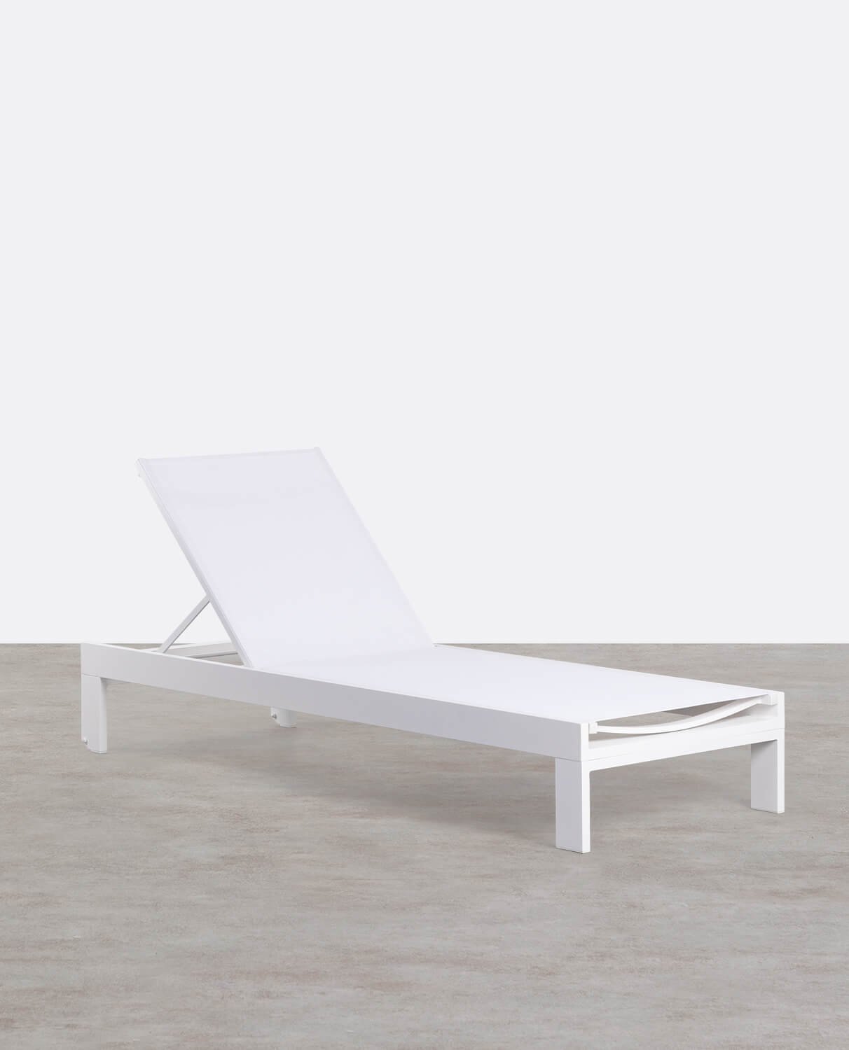 Verstellbare Sonnenliege aus Aluminium und Stoff Neu Kreta, Galeriebild 1