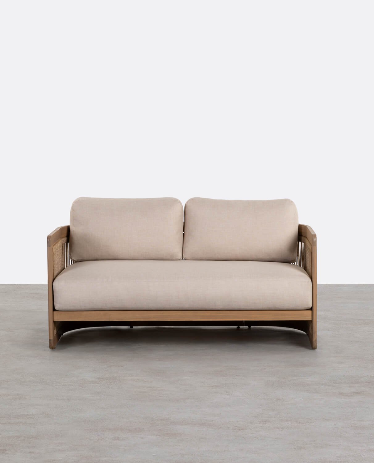 2-Sitzer-Gartensofa aus Akazienholz mit Mares-Kissen, Galeriebild 1