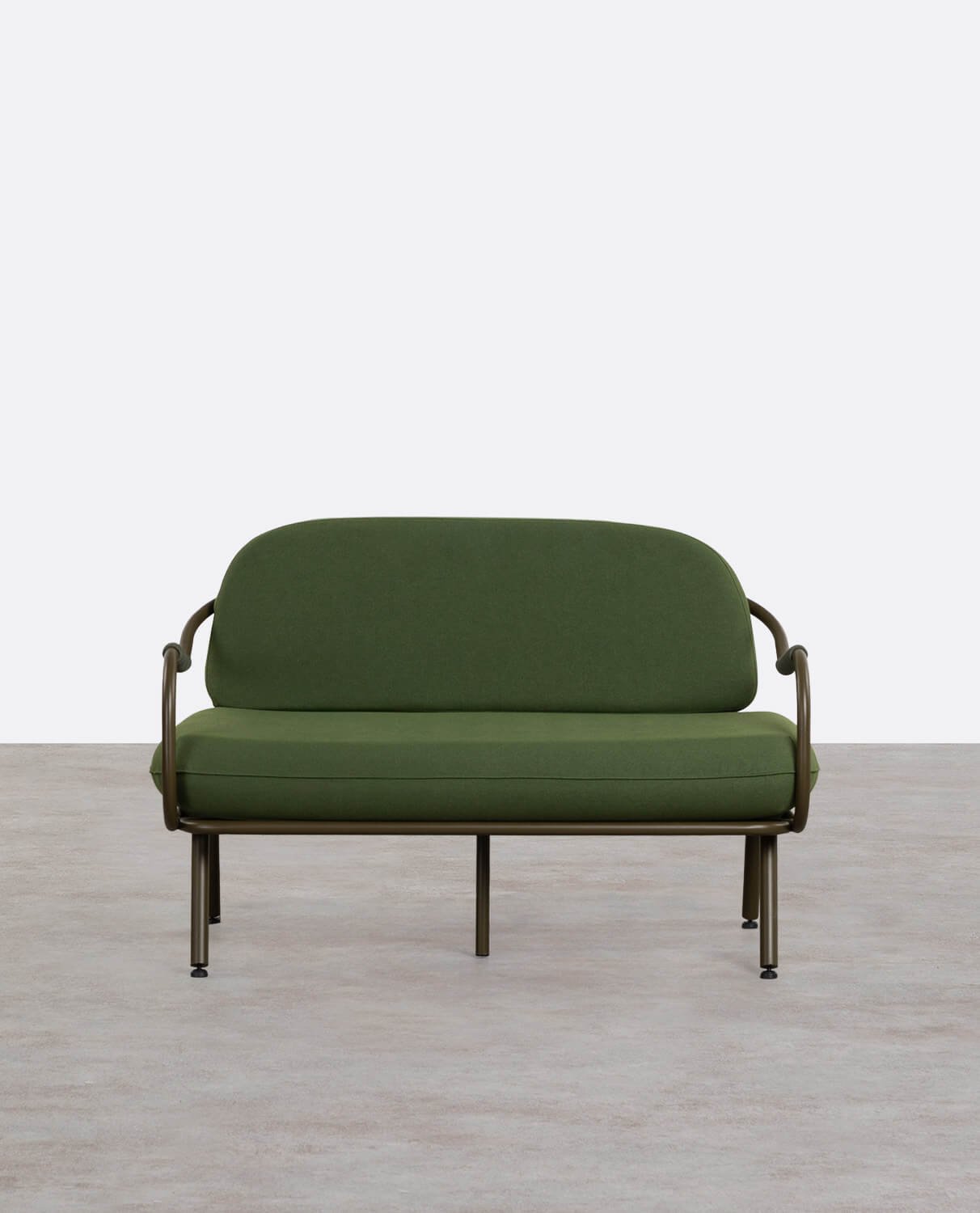 Xoan 2-Sitzer-Gartensofa aus Metall und Stoff, Galeriebild 1