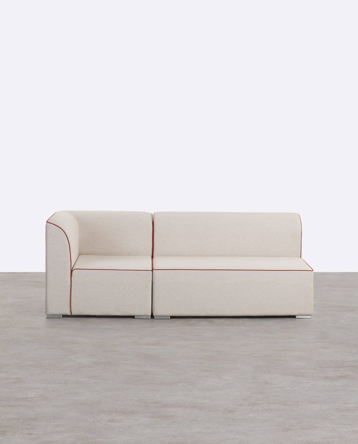 Modulares Gartensofa, 2-teilig, Ecksofa und 2-Sitzer, Lagos-Stoffsofa, Galeriebild 1