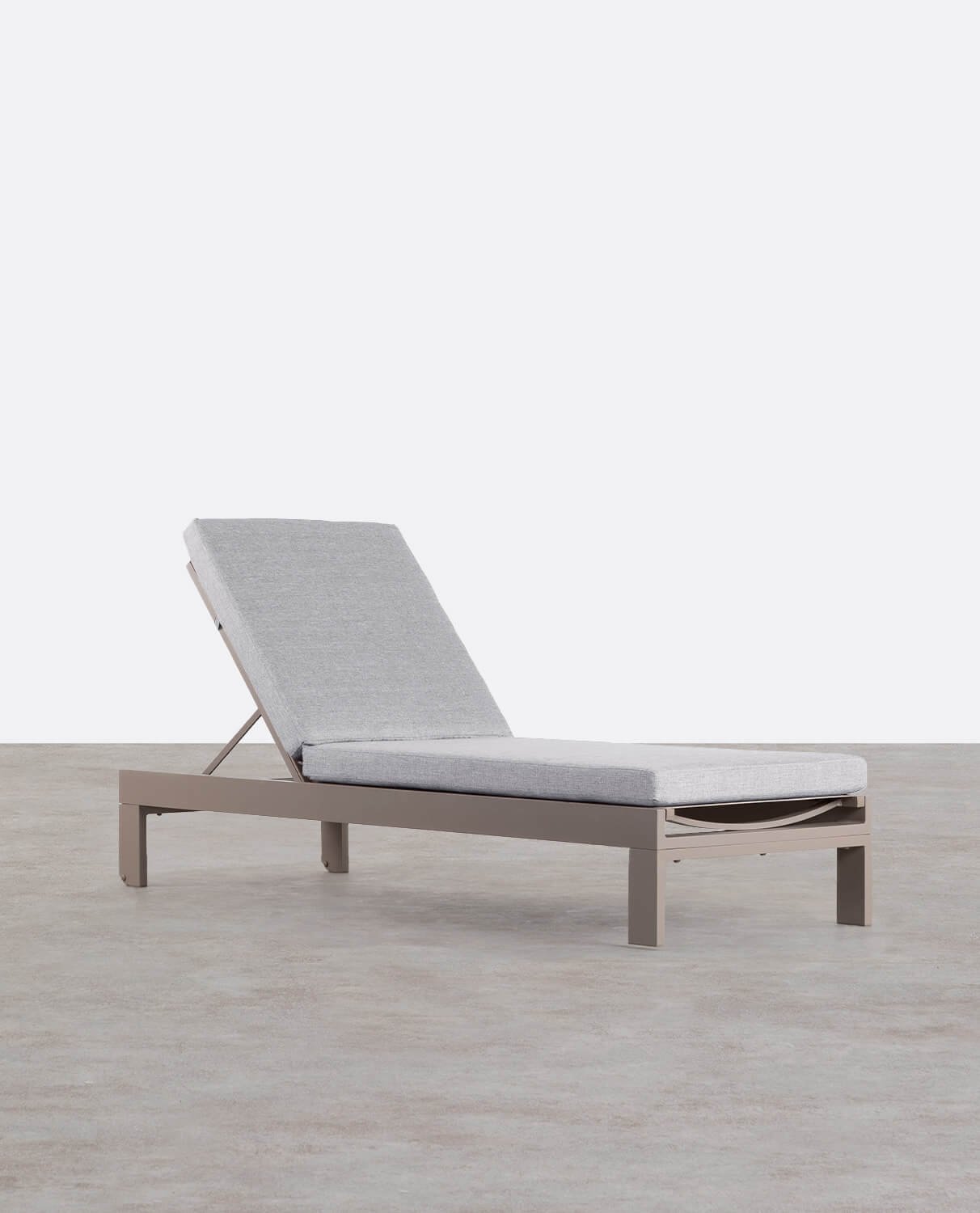 New Kreta Aluminium Liege mit Stoffkissen, Galeriebild 1