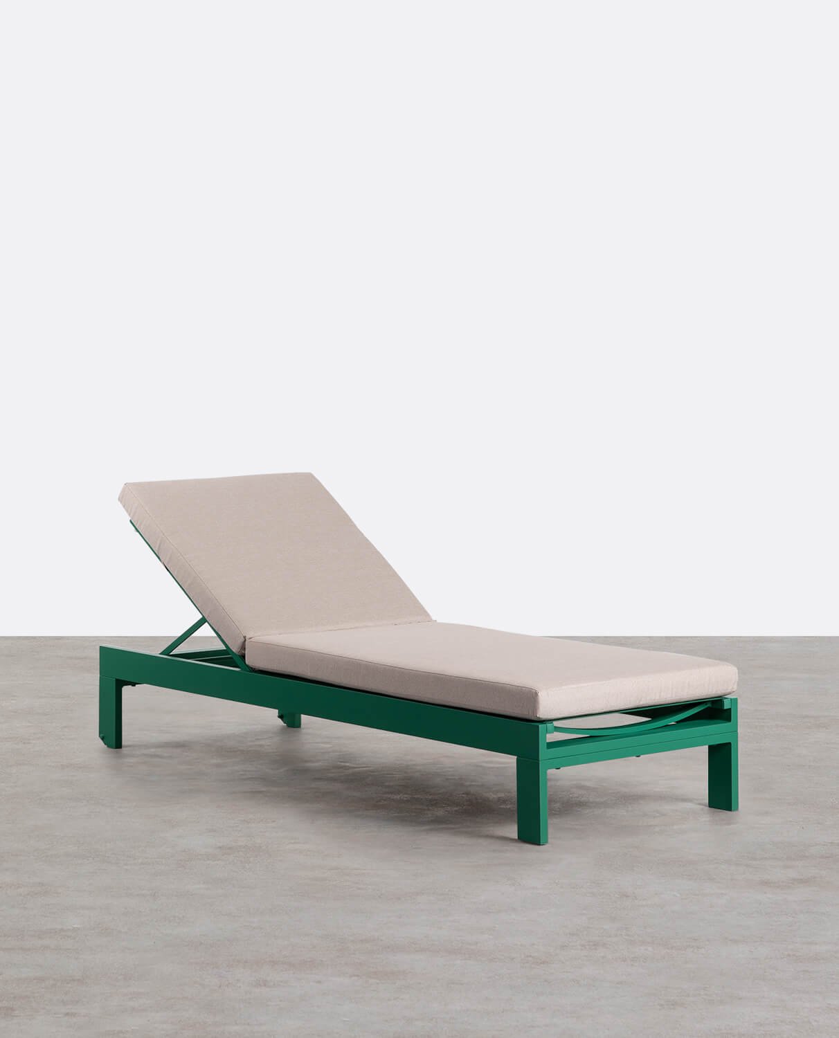 New Kreta Aluminium Liege mit Stoffkissen, Galeriebild 1