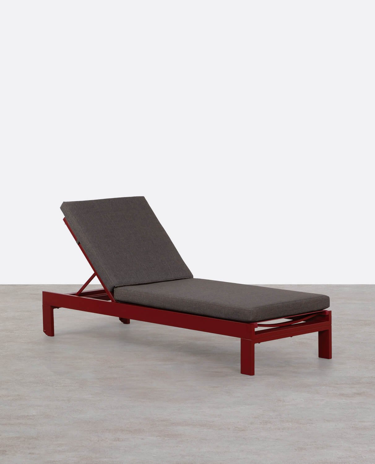 New Kreta Aluminium Liege mit Stoffkissen, Galeriebild 1