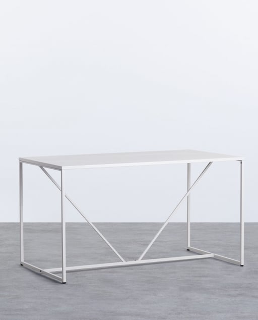Laminierter Stahlschreibtisch Ibiza - Beige Seashell