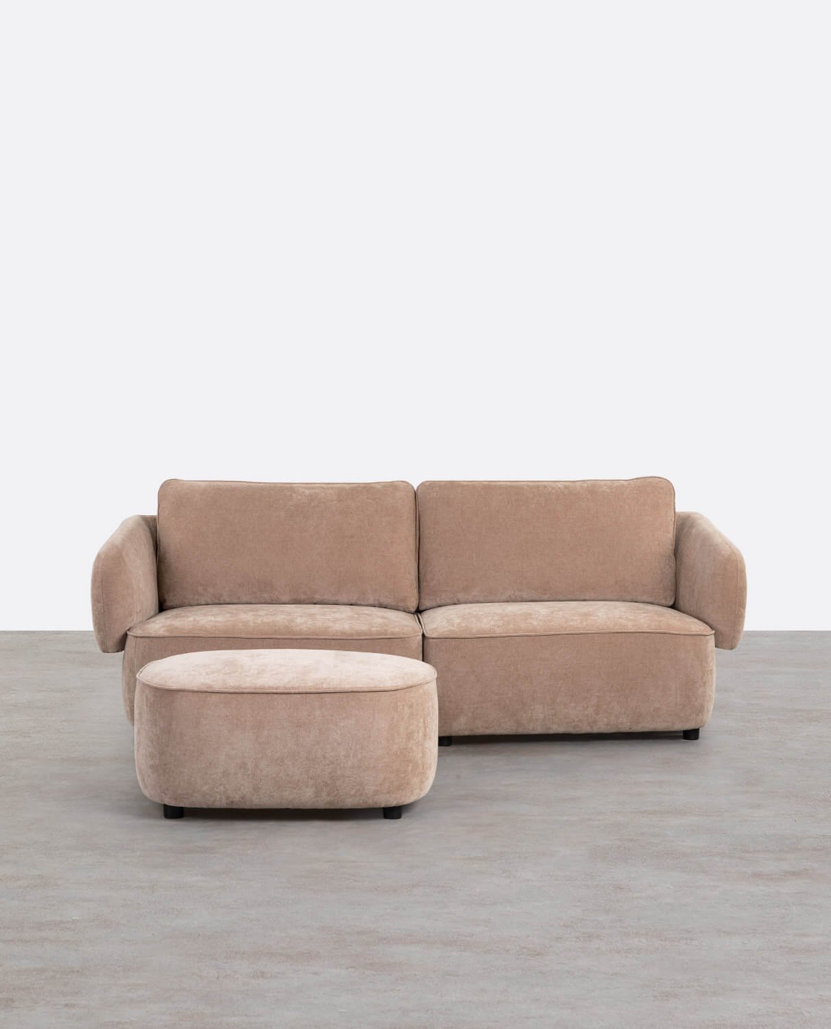 2-Sitzer-Sofa mit Stoffpouf Kino, Galeriebild 1