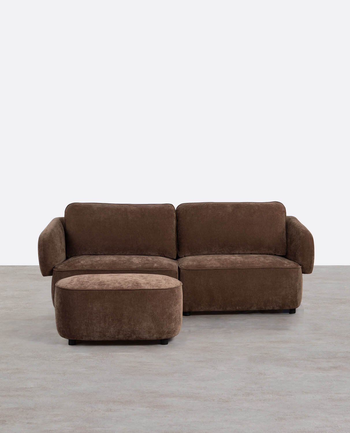 2-Sitzer-Sofa mit Stoffpouf Kino, Galeriebild 1