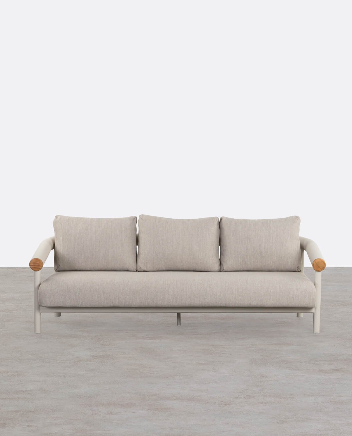 3-Sitzer-Gartensofa aus Aluminium mit Cheryl-Kissen, Galeriebild 1