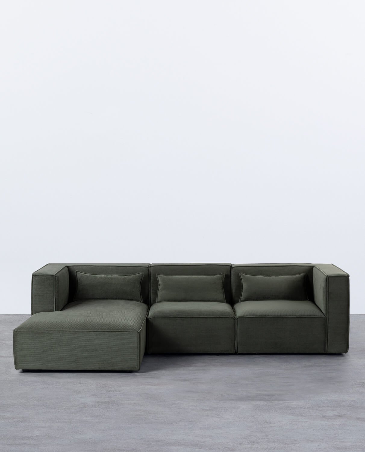 Sofa Modular Chaise Longue Kilhe Corduroy