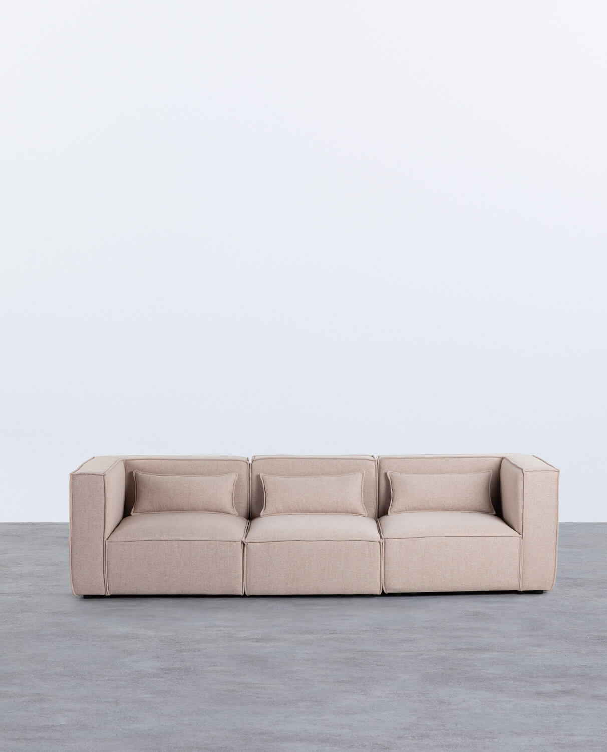 Modulares 3-teiliges Sofa mit 2 Ecksesseln aus Kilhe-Stoff