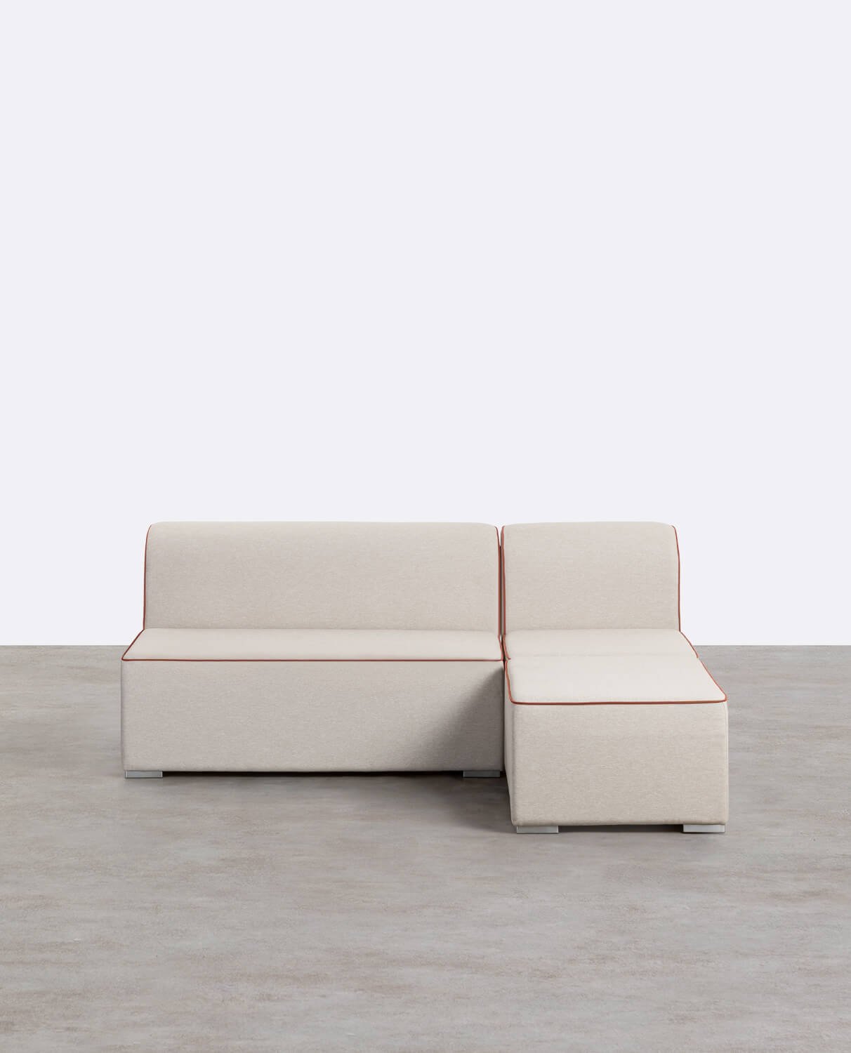 Modulares Gartensofa, 2-teilig, 2-Sitzer-Sofa und Sessel mit Polsterbezug aus Lagos-Stoff, Galeriebild 1