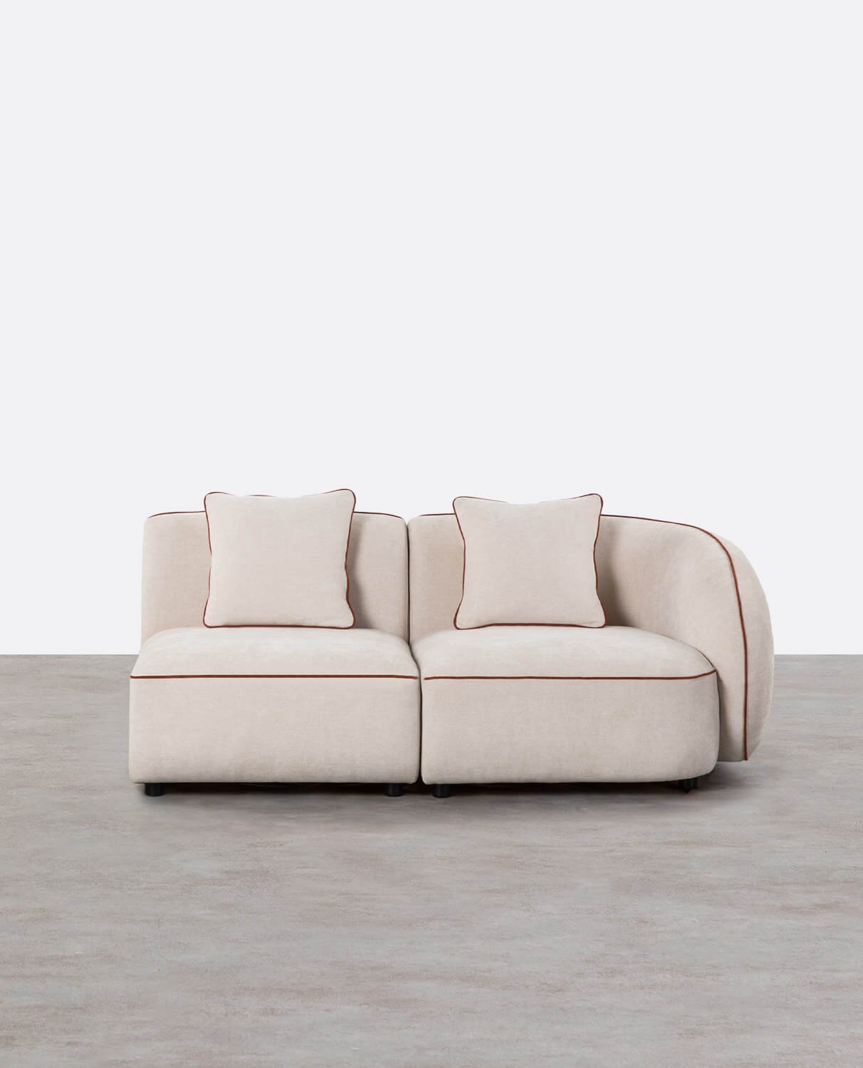 Modulares 2-teiliges Ecksofa mit Ilham-Stoffsessel, Galeriebild 1