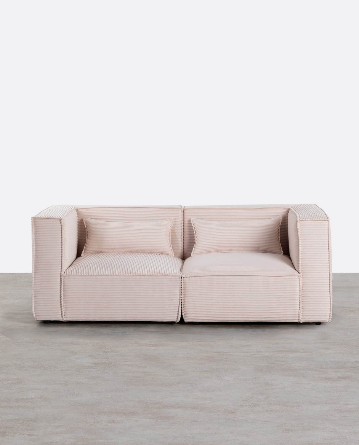 Modulares Ecksofa, 2-Teilig, aus Dickem Kord Kilhe , Galeriebild 1