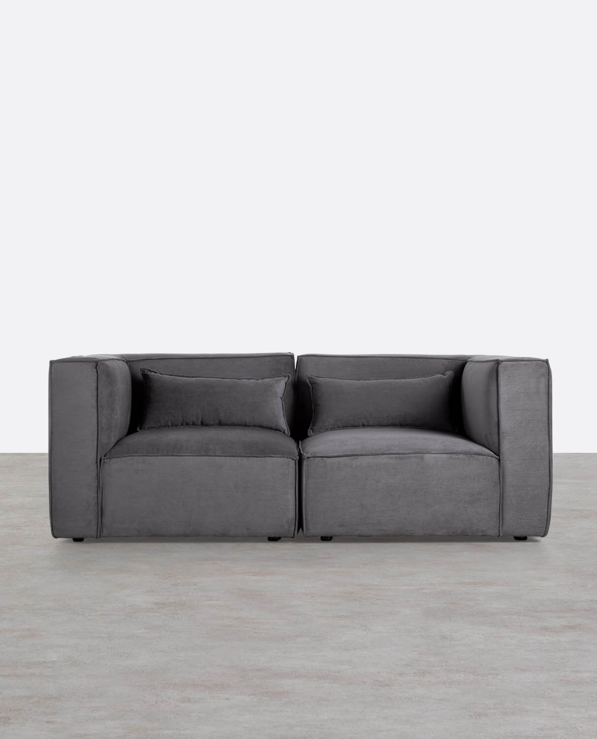Modulares Ecksofa 2-Teilig aus Kord Kilhe, Galeriebild 1