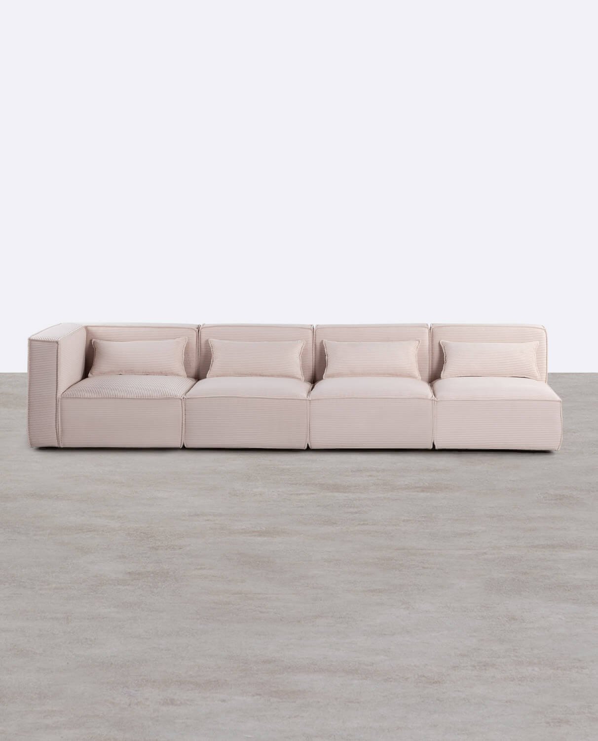Modulares 4er-Sofa mit 3 Sesseln aus dickem Cord Kilhe, Galeriebild 1