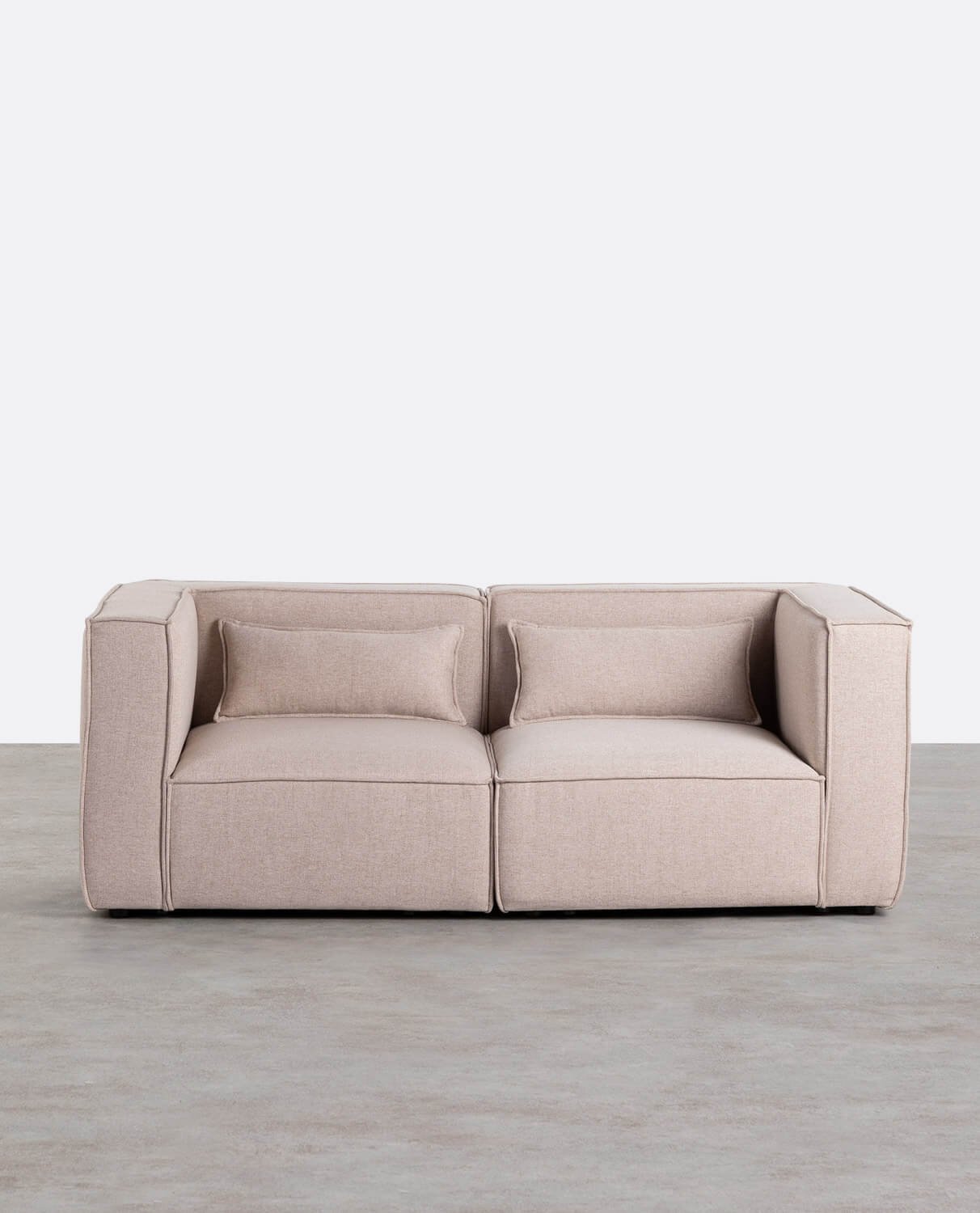Kilhe Modulares 2-teiliges Ecksofa mit Eckstücken aus Stoff, Galeriebild 1