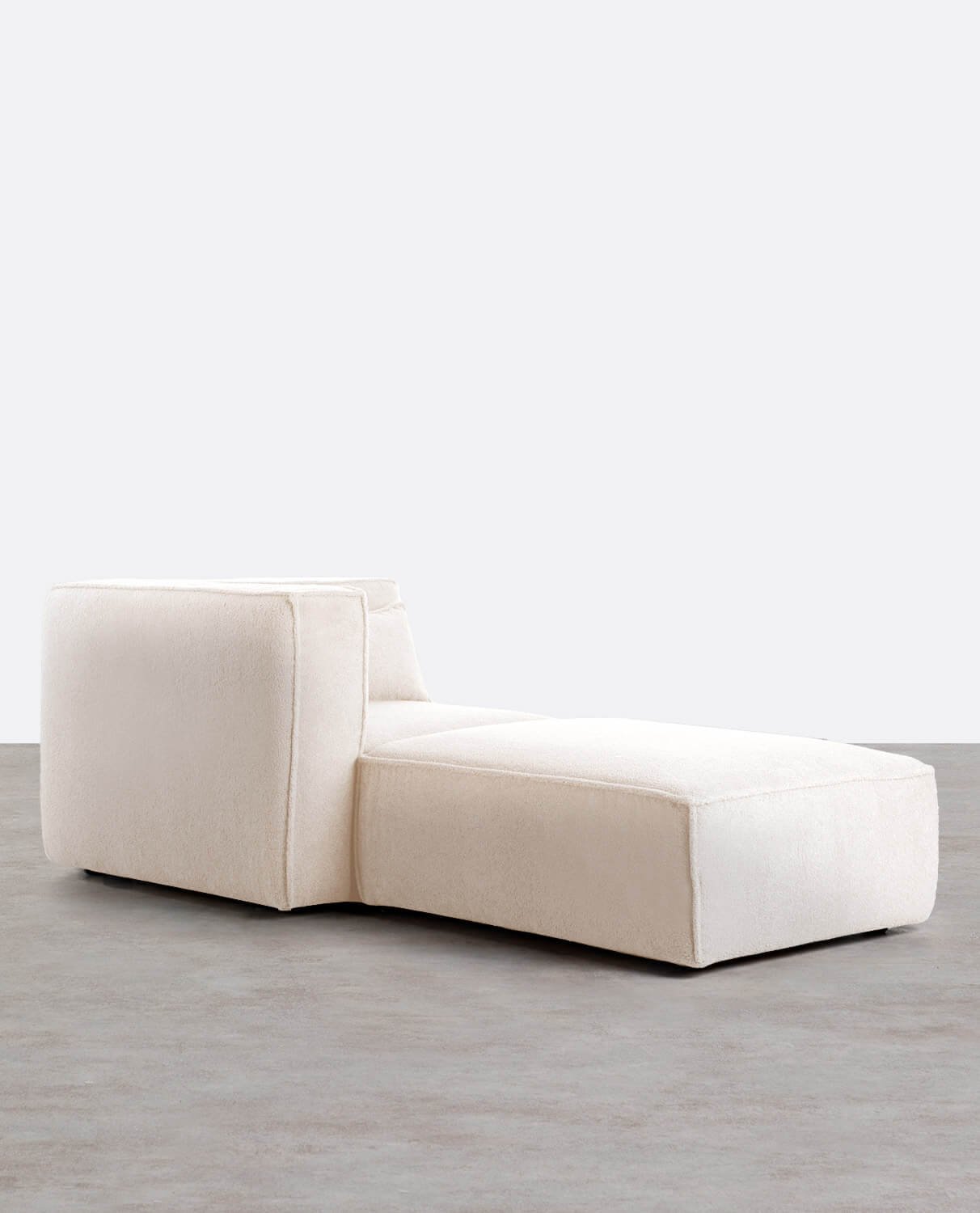 Modulares Ecksofa mit Pouf aus Bouclé Stoff Kilhe, Galeriebild 1