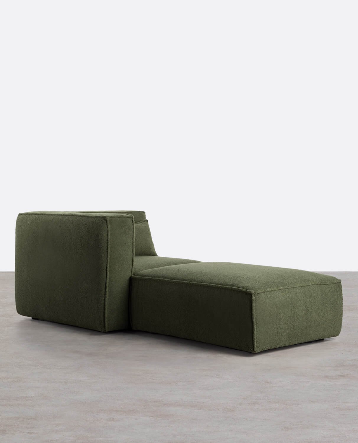 Modulares Ecksofa mit Pouf aus Bouclé Stoff Kilhe, Galeriebild 1
