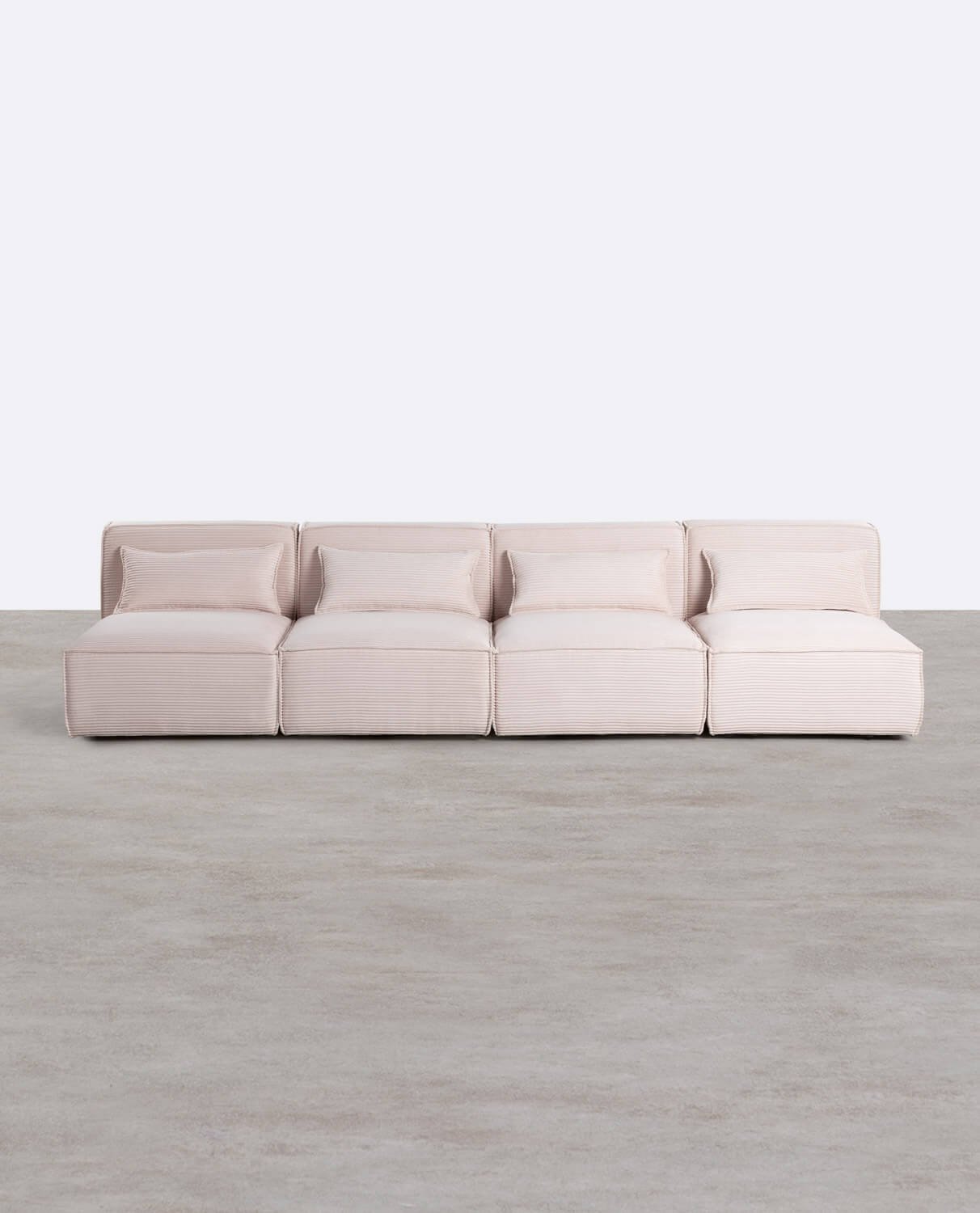 4 Stück Modulares Sofa aus Dickem Kord Kilhe, Galeriebild 1