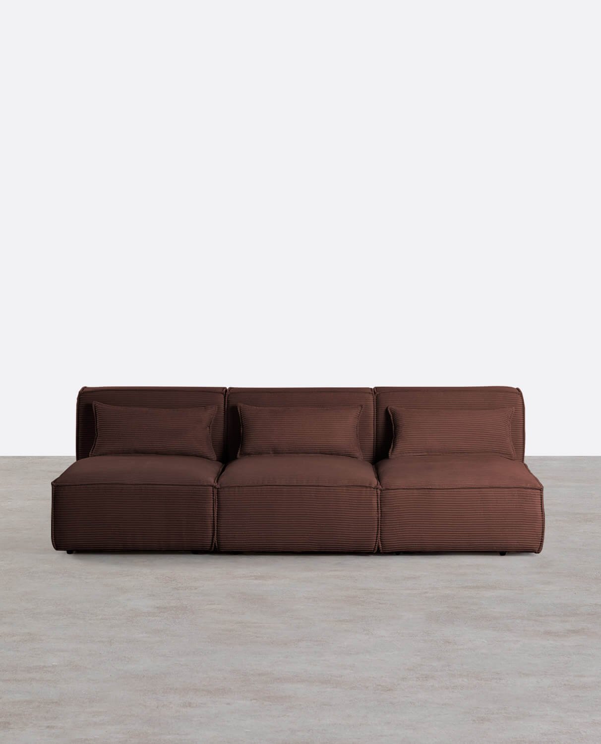 Sofa Modulares 3er-Sofa aus Dickem Kord Kilhe , Galeriebild 1