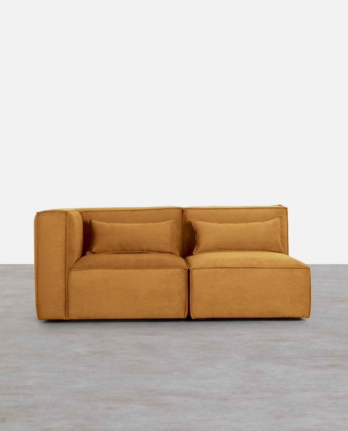 Modulare Ecksofas 2-Teilig aus Kord Kilhe, Galeriebild 1
