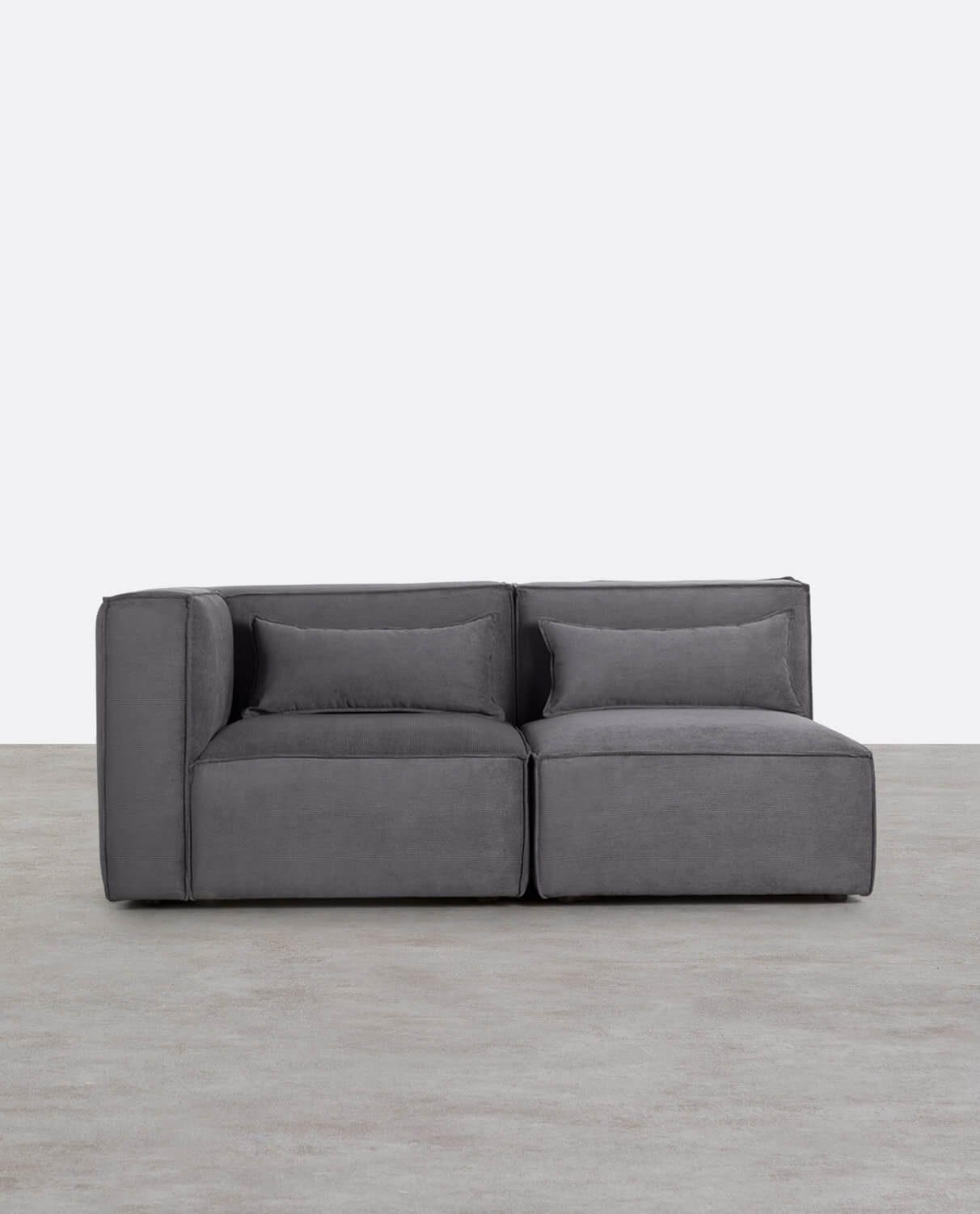 Modulare Ecksofas 2-Teilig aus Kord Kilhe, Galeriebild 1