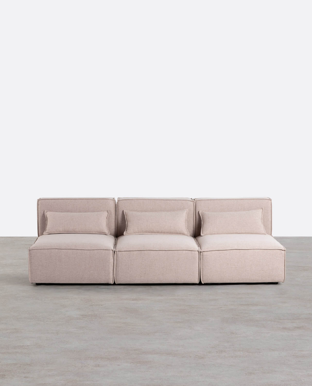 Kilhe 3-teiliges modulares Sofa aus Stoff, Galeriebild 1