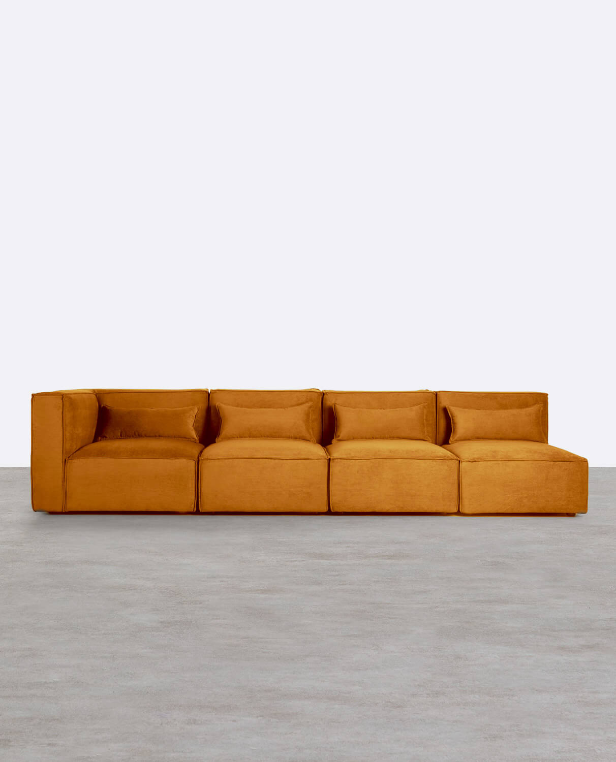 Modulares Sofa 4-Teilig mit 3 Sesseln aus Kord Kilhe, Galeriebild 1