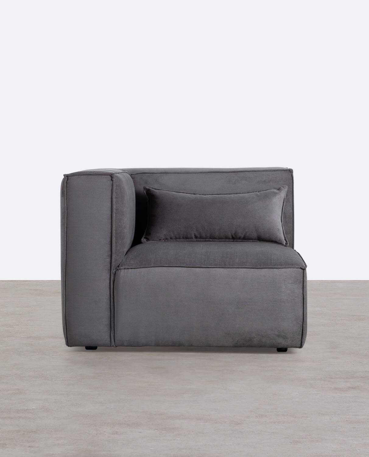 Modulares Sofa 3-Teilig mit 2 Ecksesseln und Pouf aus Kord Kilhe, Galeriebild 2