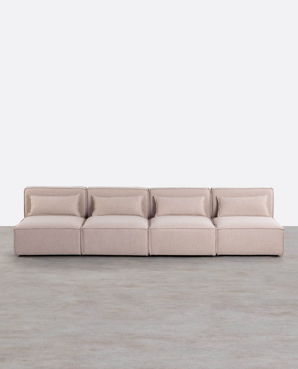 Kilhe 4-teiliges modulares Sofa aus Stoff, Galeriebild 1