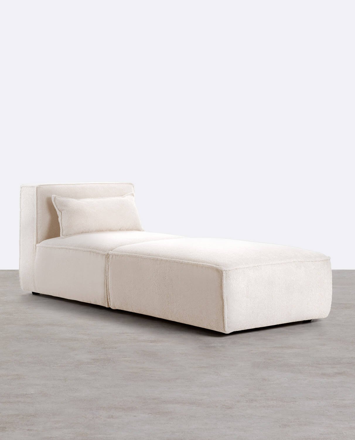 Modularer Sessel mit Pouf aus Bouclé Stoff Kilhe, Galeriebild 1